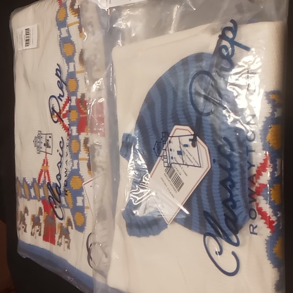 CLASSIC PREP Reese Carousel Intarsia Sweater Romper Set &  Stroller Blanket NWT - Picture 2 of 10